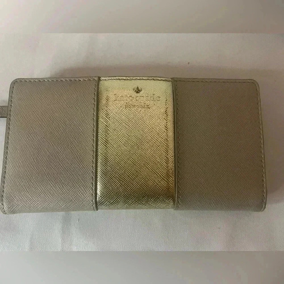 Kate Spade Wallet Tan and Gold - Picture 1 of 6